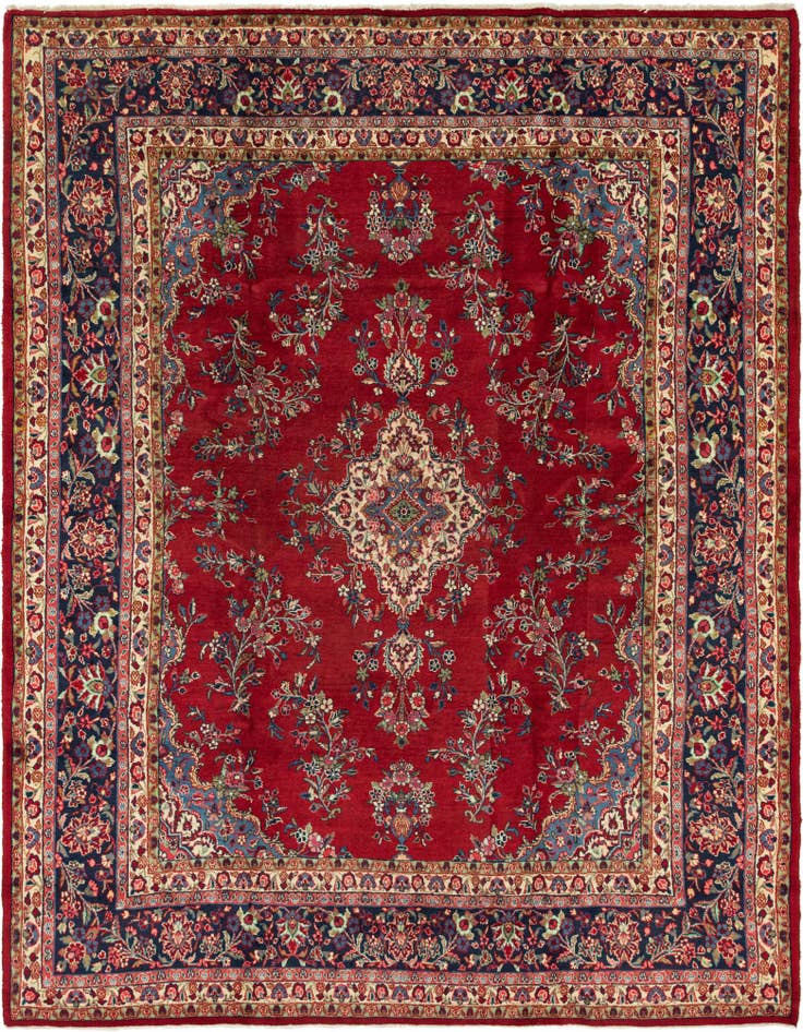 Detail image of 9' 10 x 13' Hand Knotted Shahrbaft Persian Wool Rug