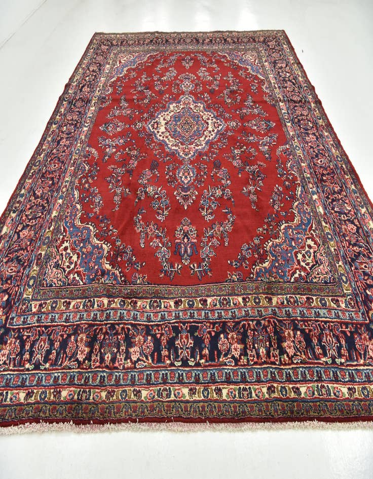 Detail image of 10' 7 x 13' 1  Hand Knotted Shahrbaft Persian Wool Rug