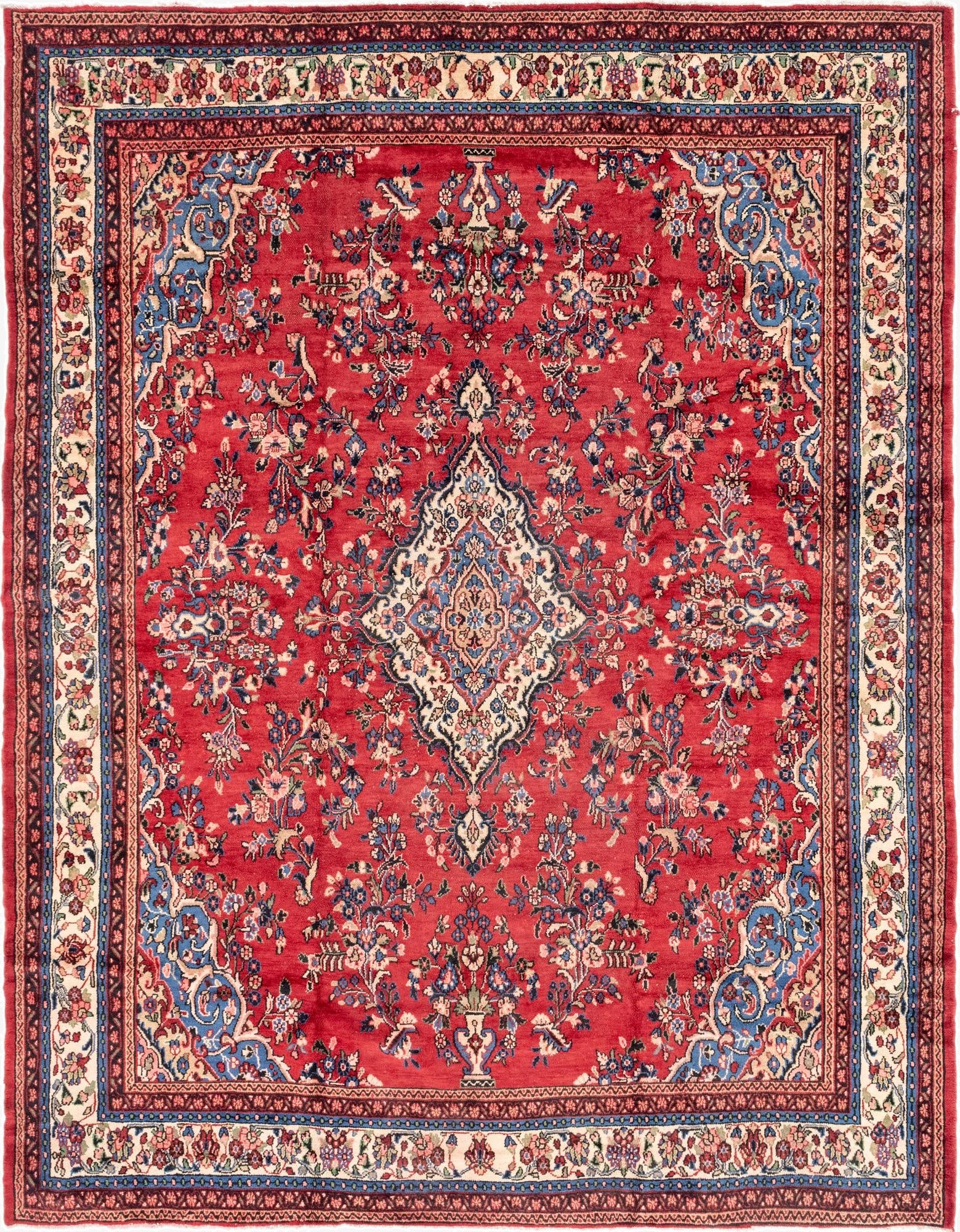 10' 5 x 13' 4  Hand Knotted Shahrbaft Persian Wool Rug