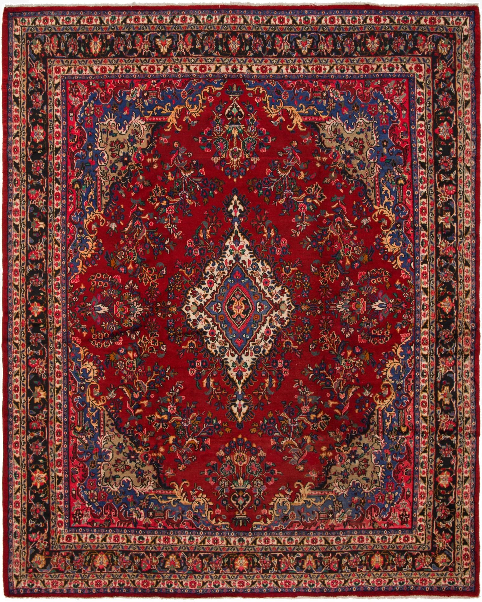 10' x 12' 10 Hand Knotted Shahrbaft Persian Wool Rug