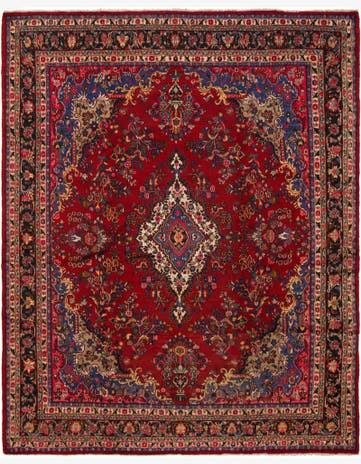 10' x 12' 10 Hand Knotted Shahrbaft Persian Wool Rug