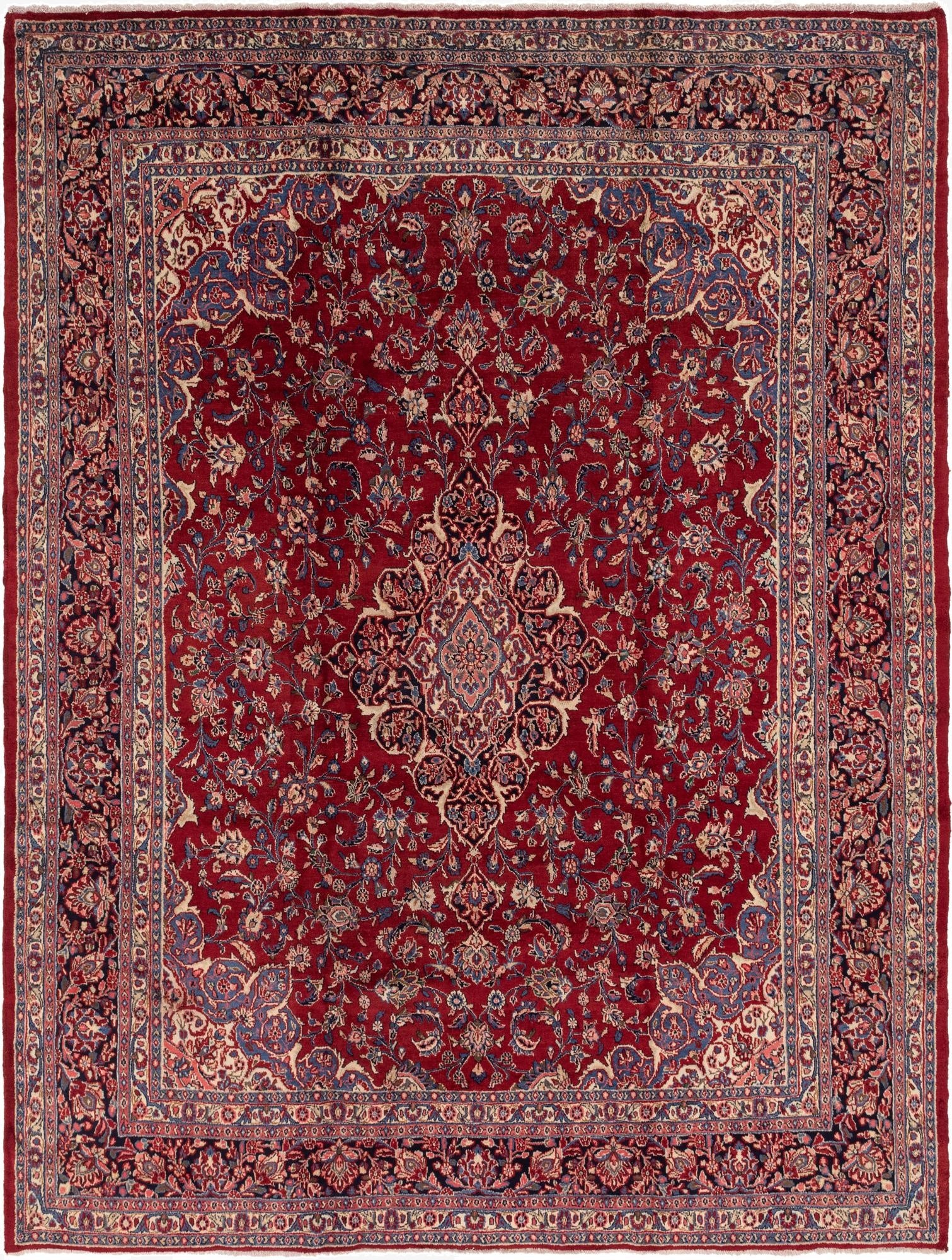9' 9 x 12' 10  Hand Knotted Shahrbaft Persian Wool Rug