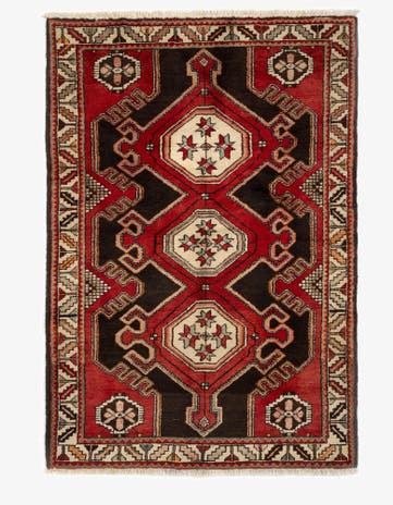 4' 4 x 6' 6 Hand Knotted Shahsavan Persian Wool Rug