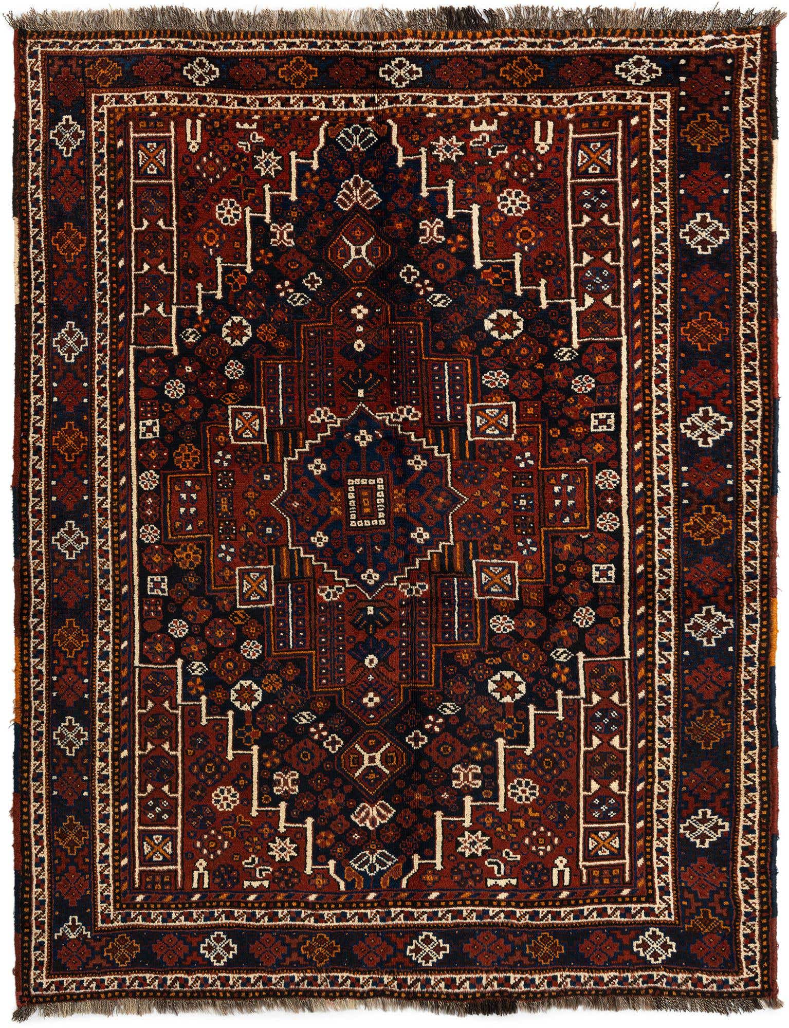 5' 3 x 7' Shiraz Wool Rug