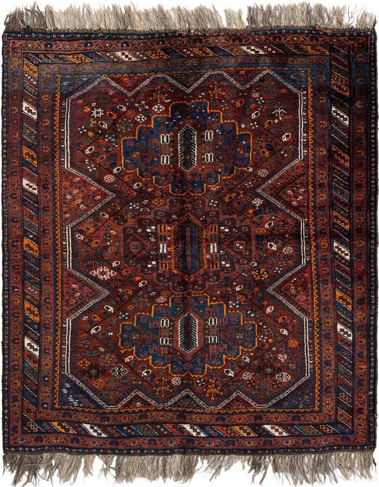 Detail image of 5' 1 x 6' 11 Shiraz Wool Rug