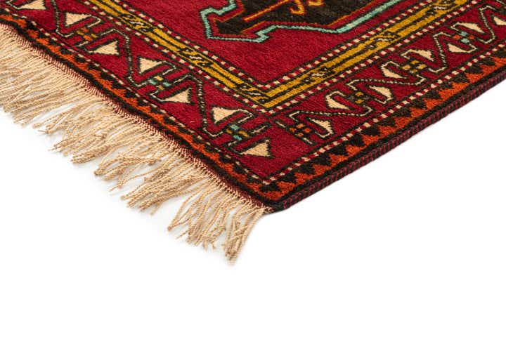 3' 7 x 6' 7 Hand Knotted Shiraz Wool Rug