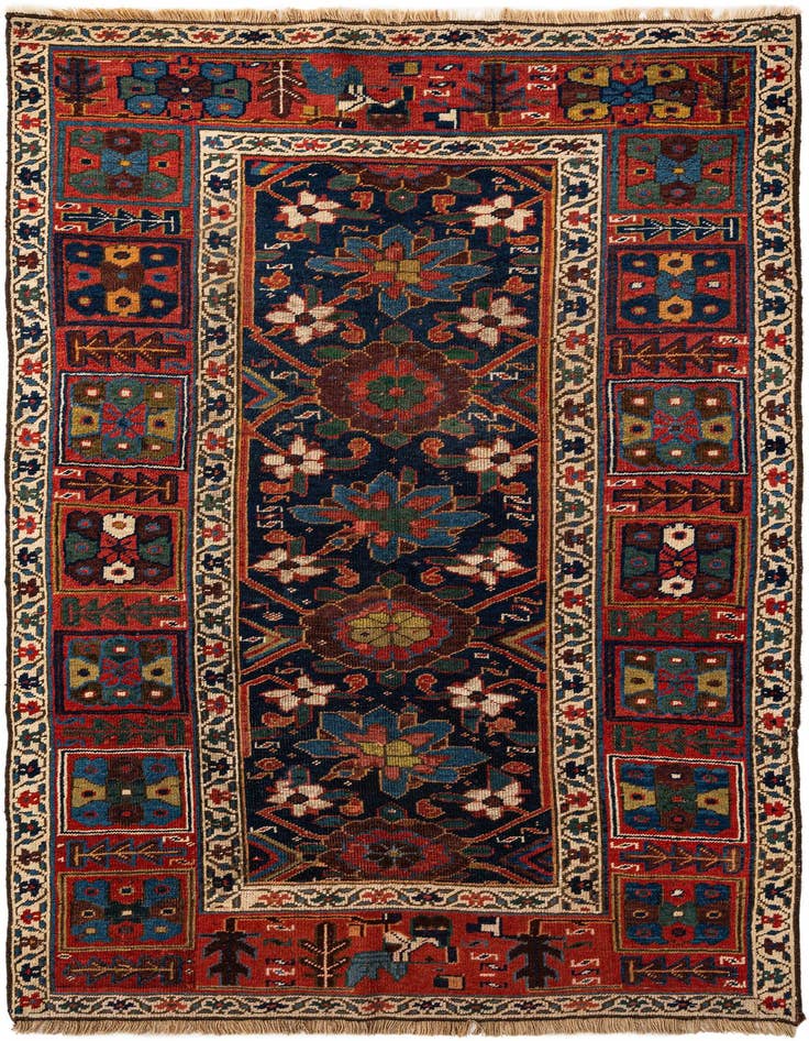Detail image of 4' 1 x 6' 7 Shirvan Rug