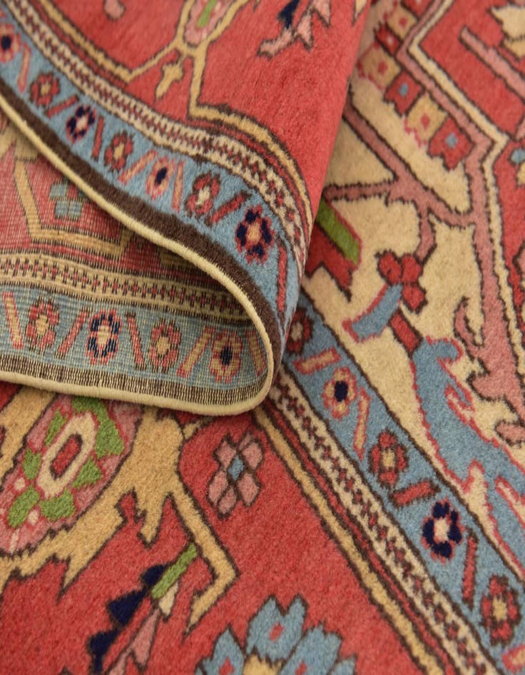 Detail image of 6' 8 x 10' 2 Hand Knotted Shirvan Persian Wool Rug