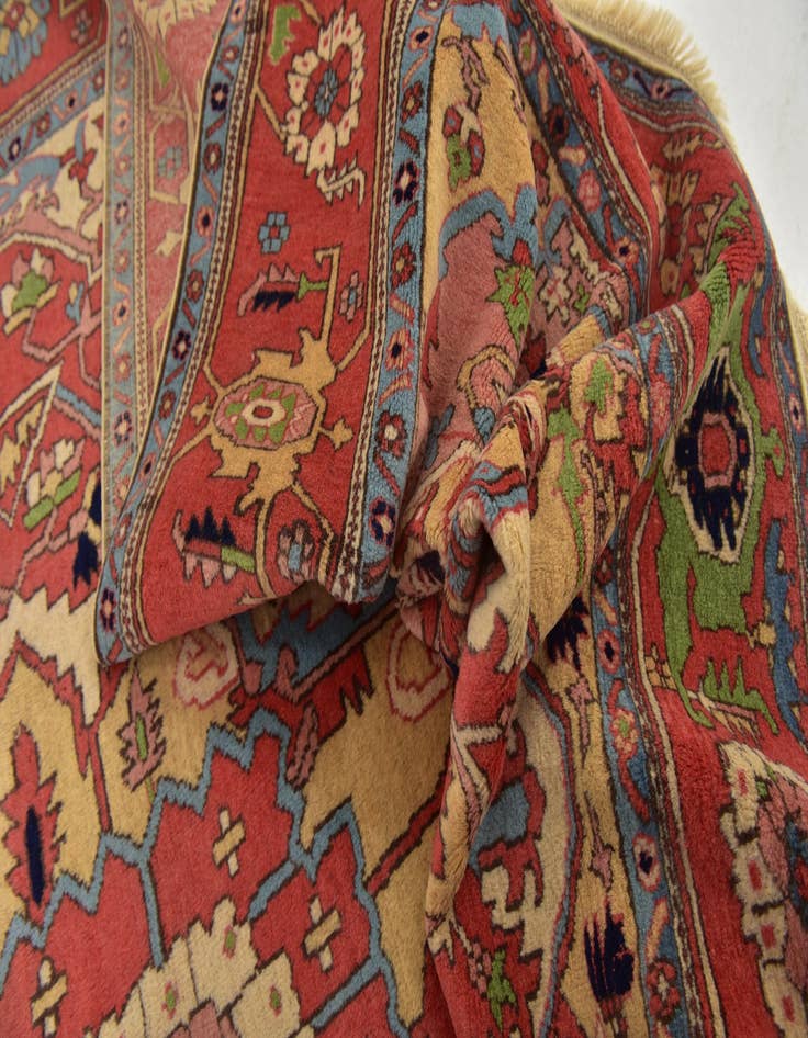 Detail image of 6' 8 x 10' 2 Hand Knotted Shirvan Persian Wool Rug