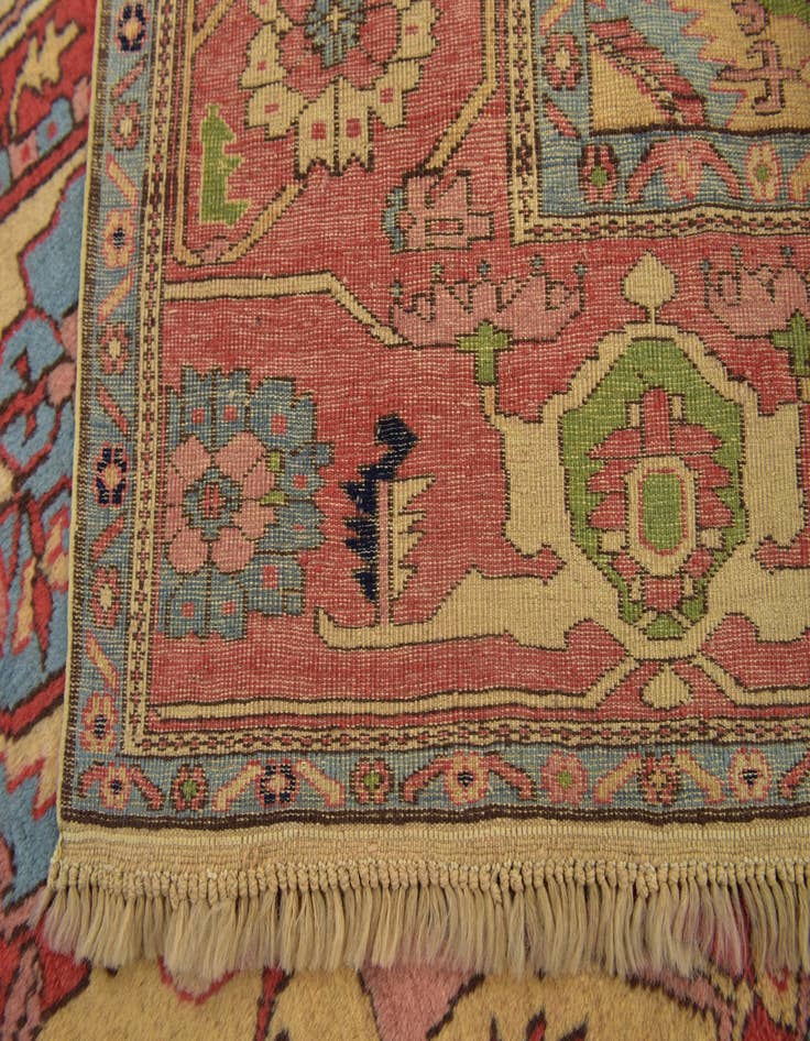 Detail image of 6' 8 x 10' 2 Hand Knotted Shirvan Persian Wool Rug