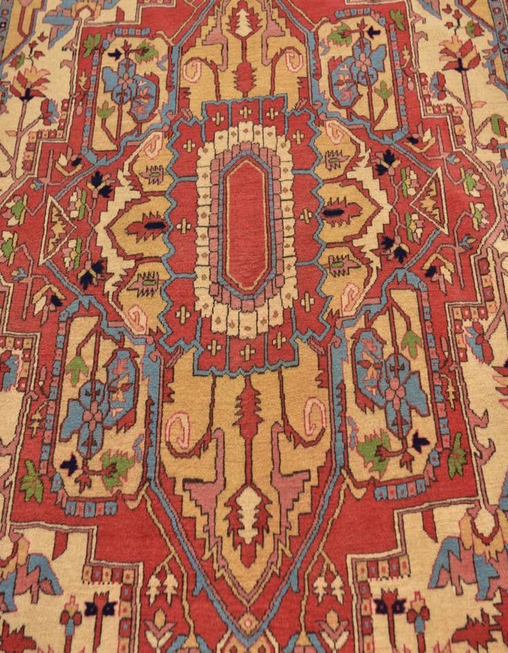 Detail image of 6' 8 x 10' 2 Hand Knotted Shirvan Persian Wool Rug