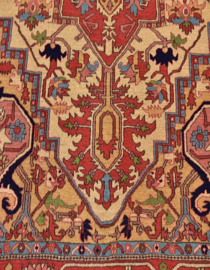 Detail image of 6' 8 x 10' 2 Hand Knotted Shirvan Persian Wool Rug