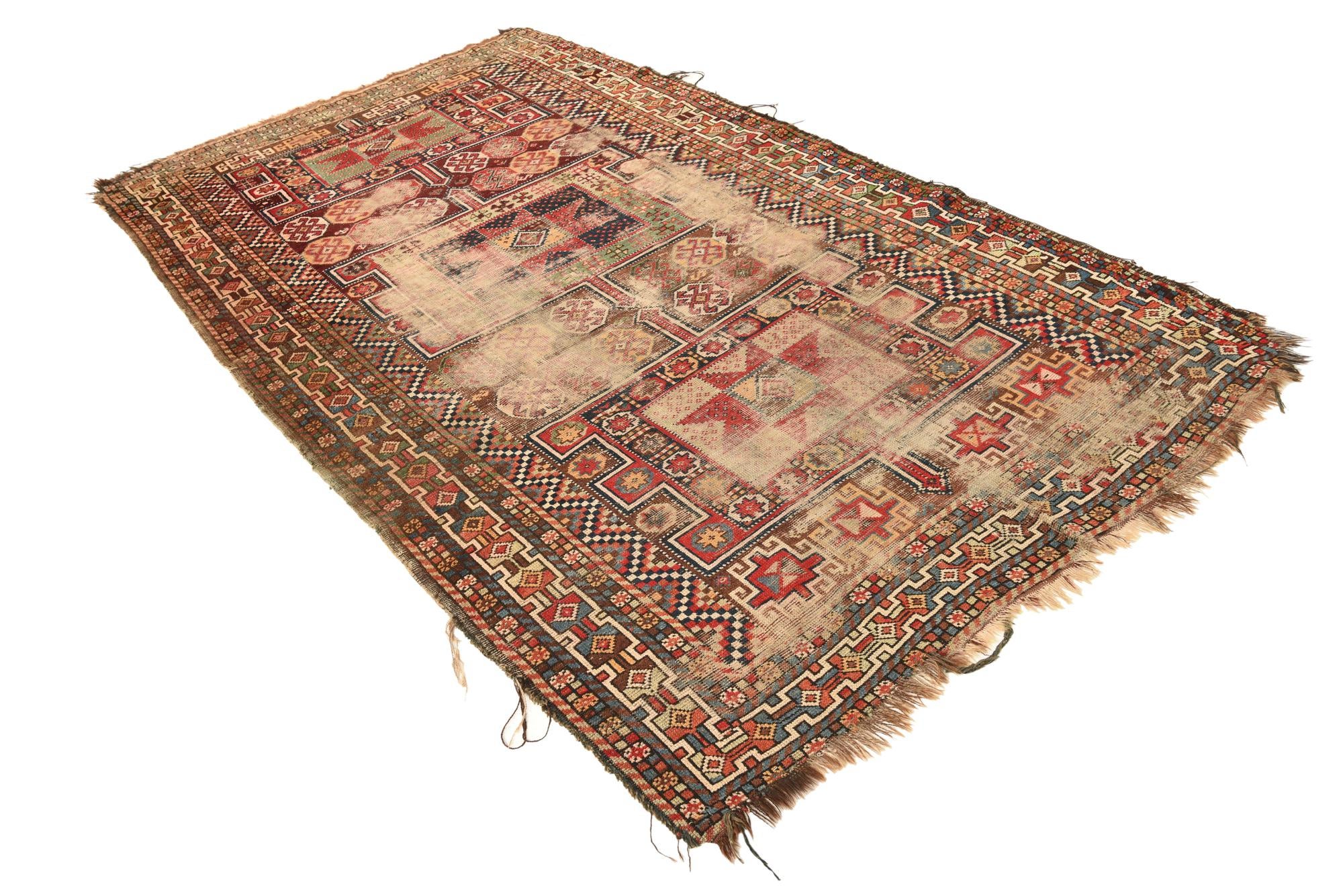 5' x 9' Hand Knotted Shirvan Persian Wool Rug