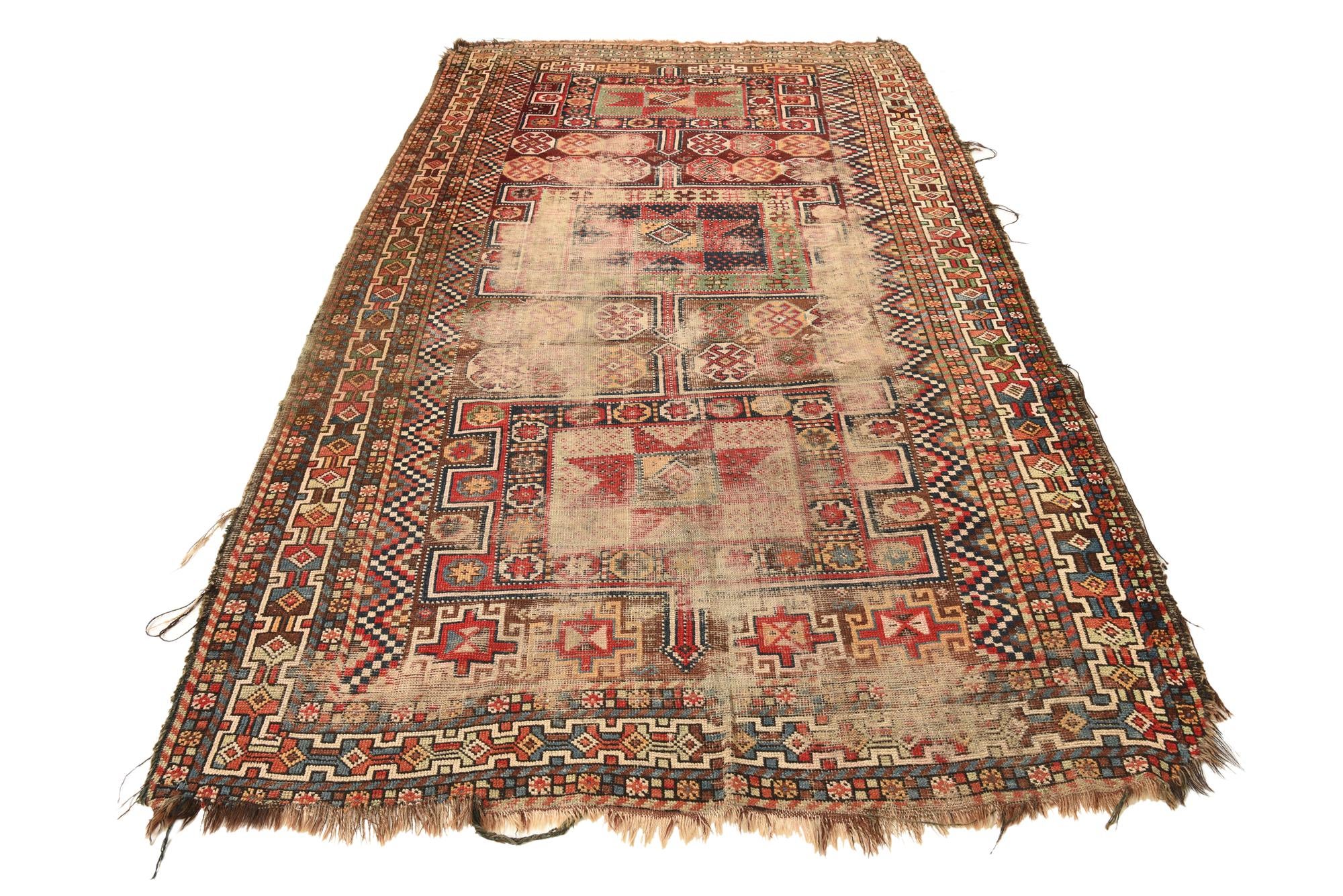 5' x 9' Hand Knotted Shirvan Persian Wool Rug