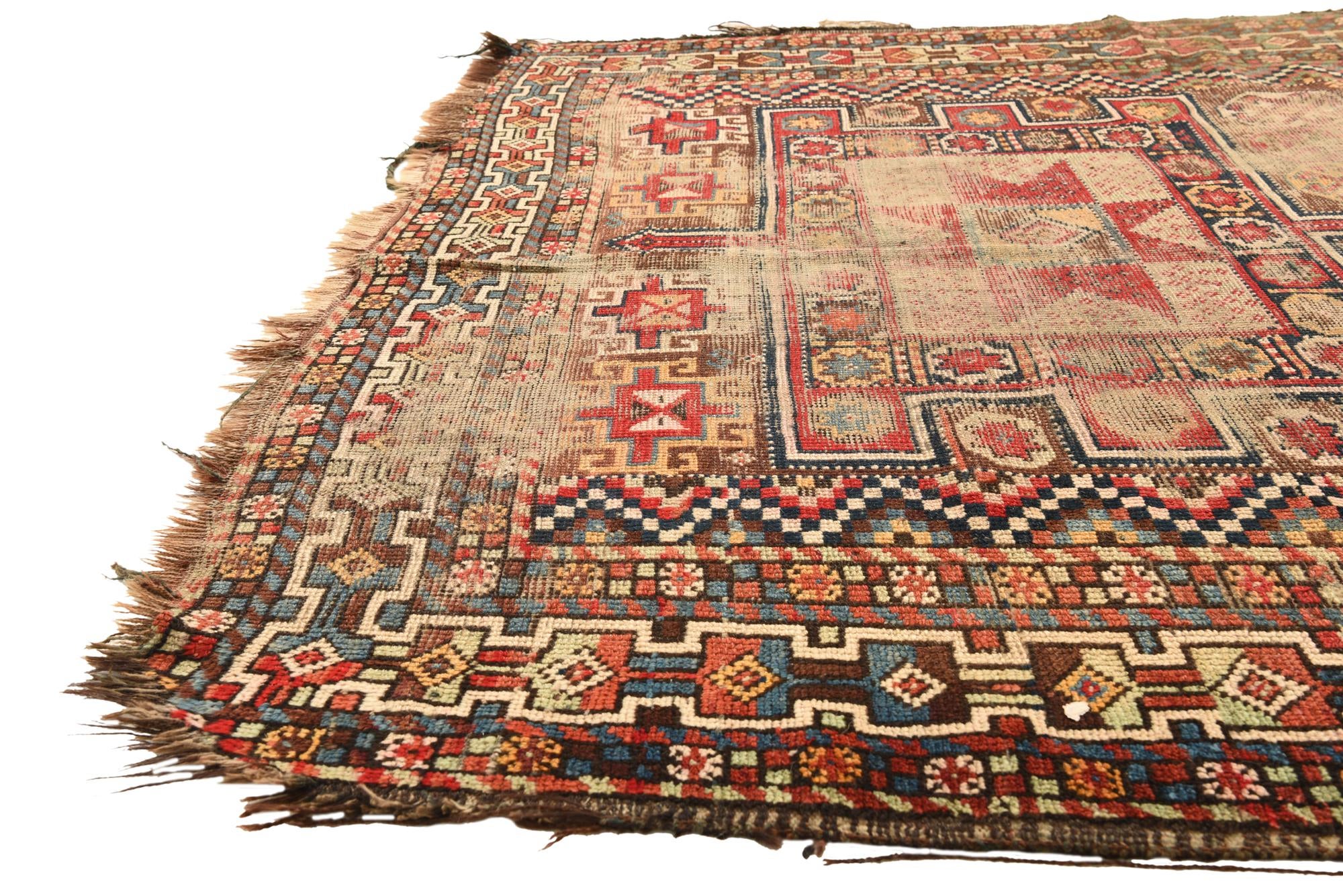 5' x 9' Hand Knotted Shirvan Persian Wool Rug