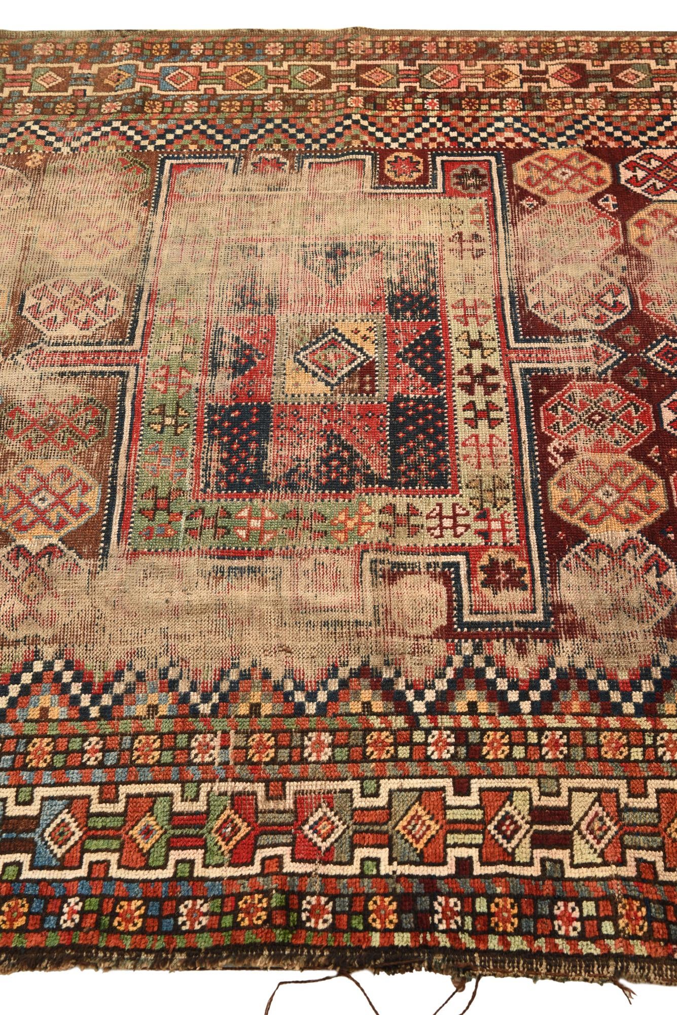 5' x 9' Hand Knotted Shirvan Persian Wool Rug