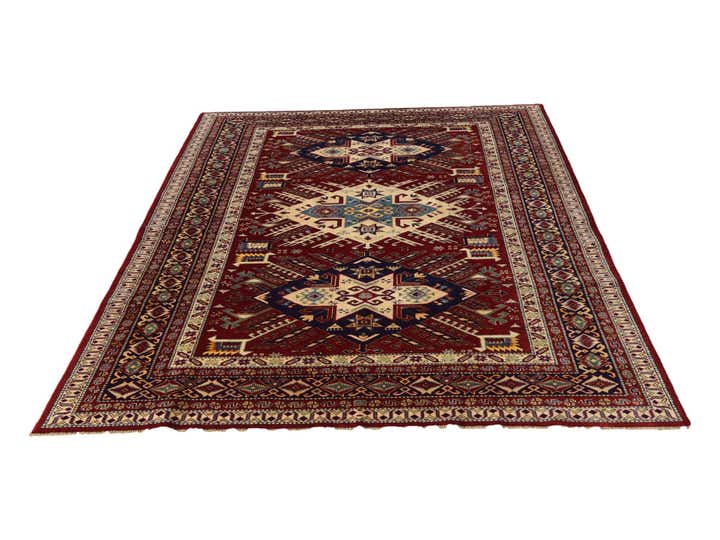 6' x 7' 11 Hand Knotted Shirvan Rug