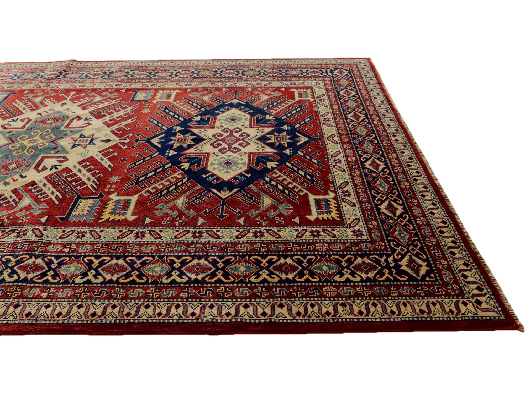 6' x 7' 11 Hand Knotted Shirvan Rug