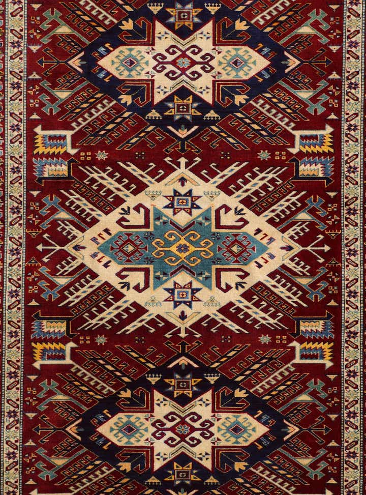 6' x 7' 11 Hand Knotted Shirvan Rug
