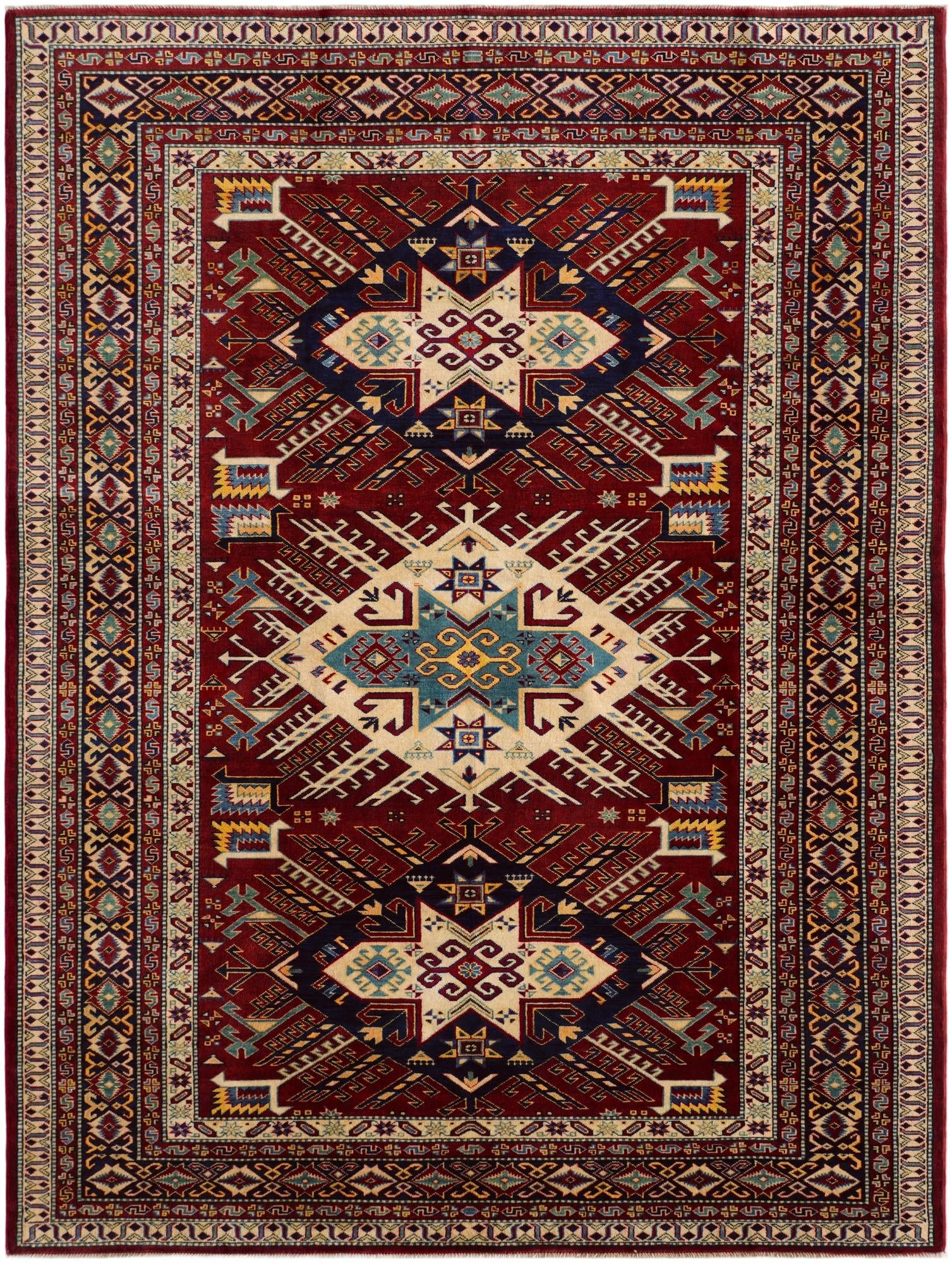 6' x 7' 11 Hand Knotted Shirvan Rug
