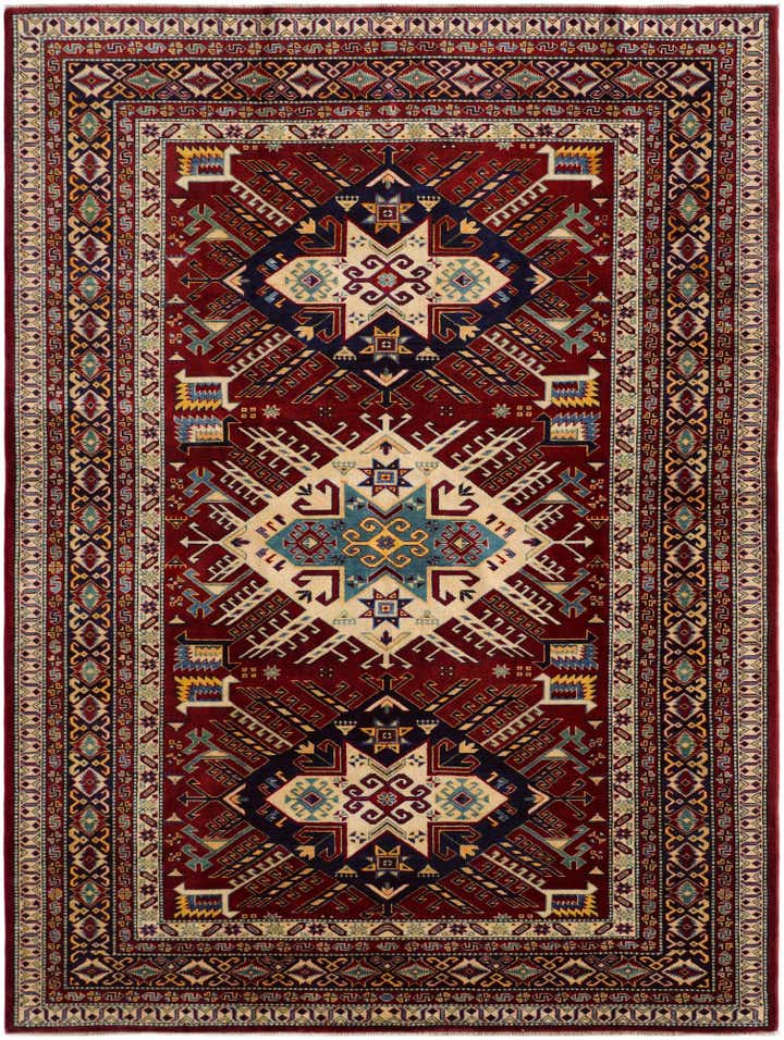 6' x 7' 11 Hand Knotted Shirvan Rug