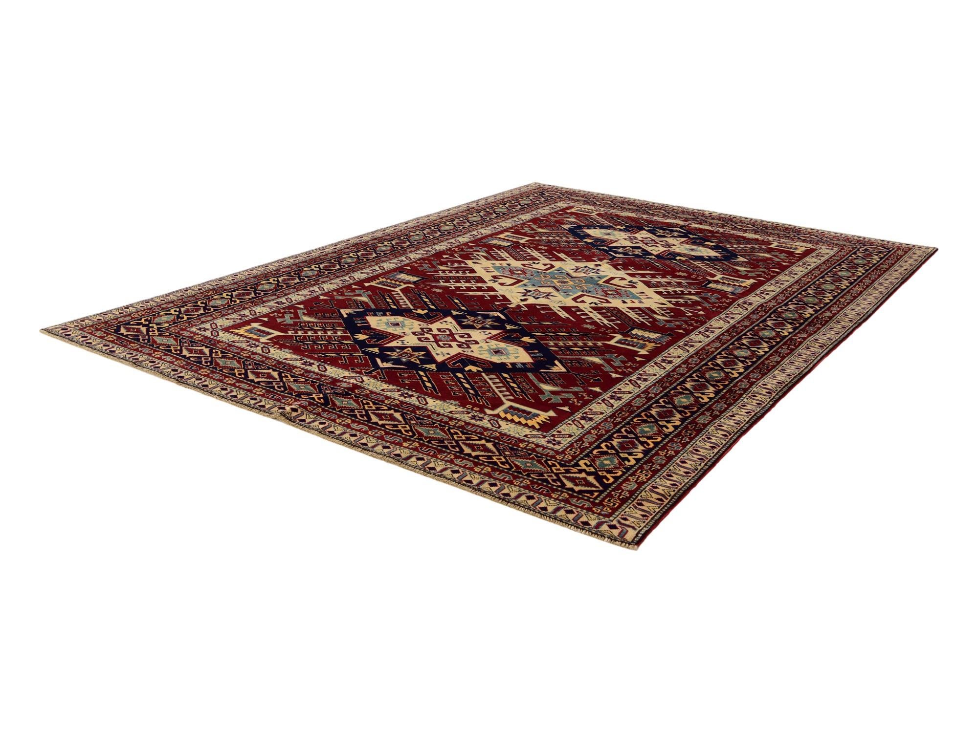 6' 1 x 8' 2 Hand Knotted Shirvan Rug