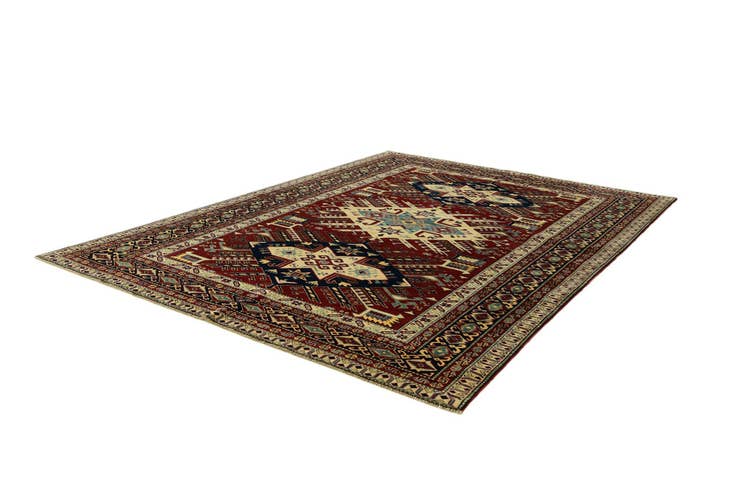Detail image of 6' 1 x 8' 2 Hand Knotted Shirvan Rug