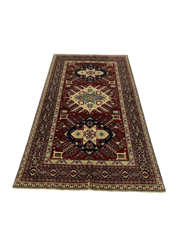 Detail image of 6' 1 x 8' 2 Hand Knotted Shirvan Rug