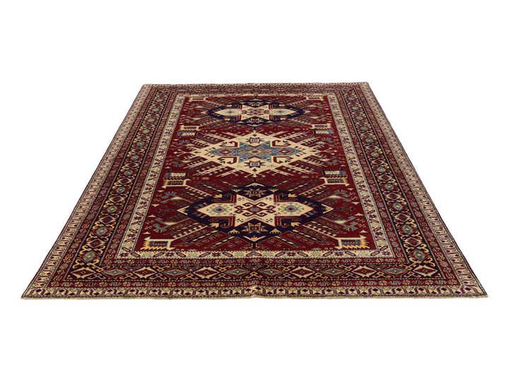 6' 1 x 8' 2 Hand Knotted Shirvan Rug