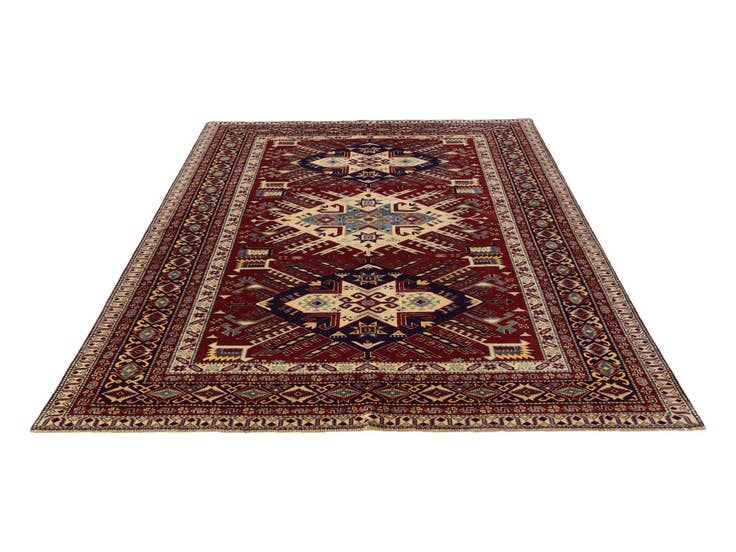 Detail image of 6' 1 x 8' 2 Hand Knotted Shirvan Rug
