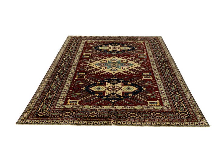 Detail image of 6' 1 x 8' 2 Hand Knotted Shirvan Rug