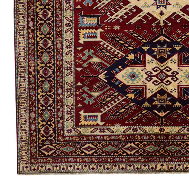 6' 1 x 8' 2 Hand Knotted Shirvan Rug
