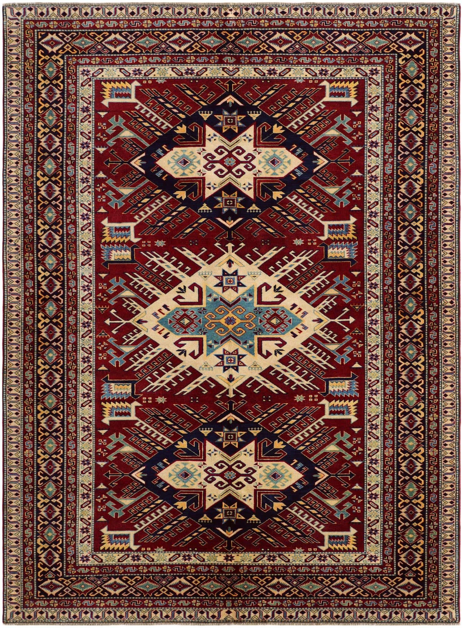 6' 1 x 8' 2 Hand Knotted Shirvan Rug