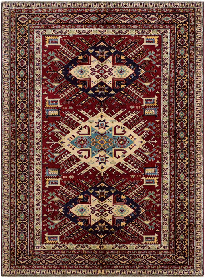 6' 1 x 8' 2 Hand Knotted Shirvan Rug