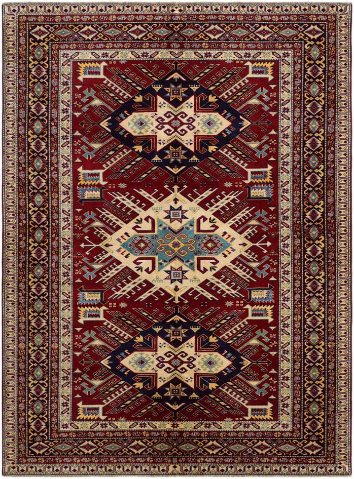 Detailansicht von 185cm x 250cm Handgeknüpft Shirvan Teppich