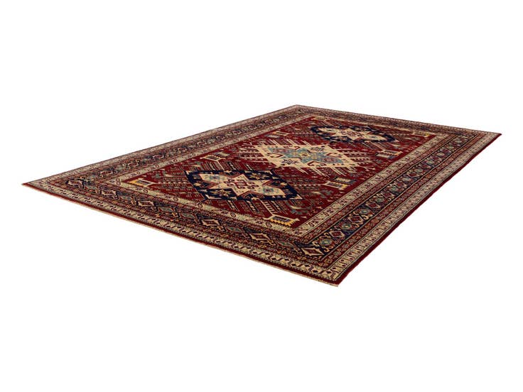 Detail image of 5' 10 x 8' 10 Hand Knotted Shirvan Rug