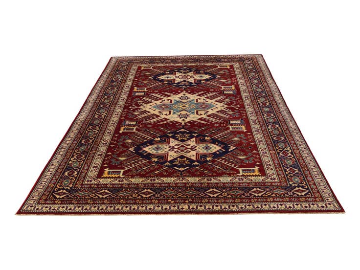Detail image of 5' 10 x 8' 10 Hand Knotted Shirvan Rug