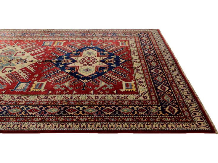 Detail image of 5' 10 x 8' 10 Hand Knotted Shirvan Rug