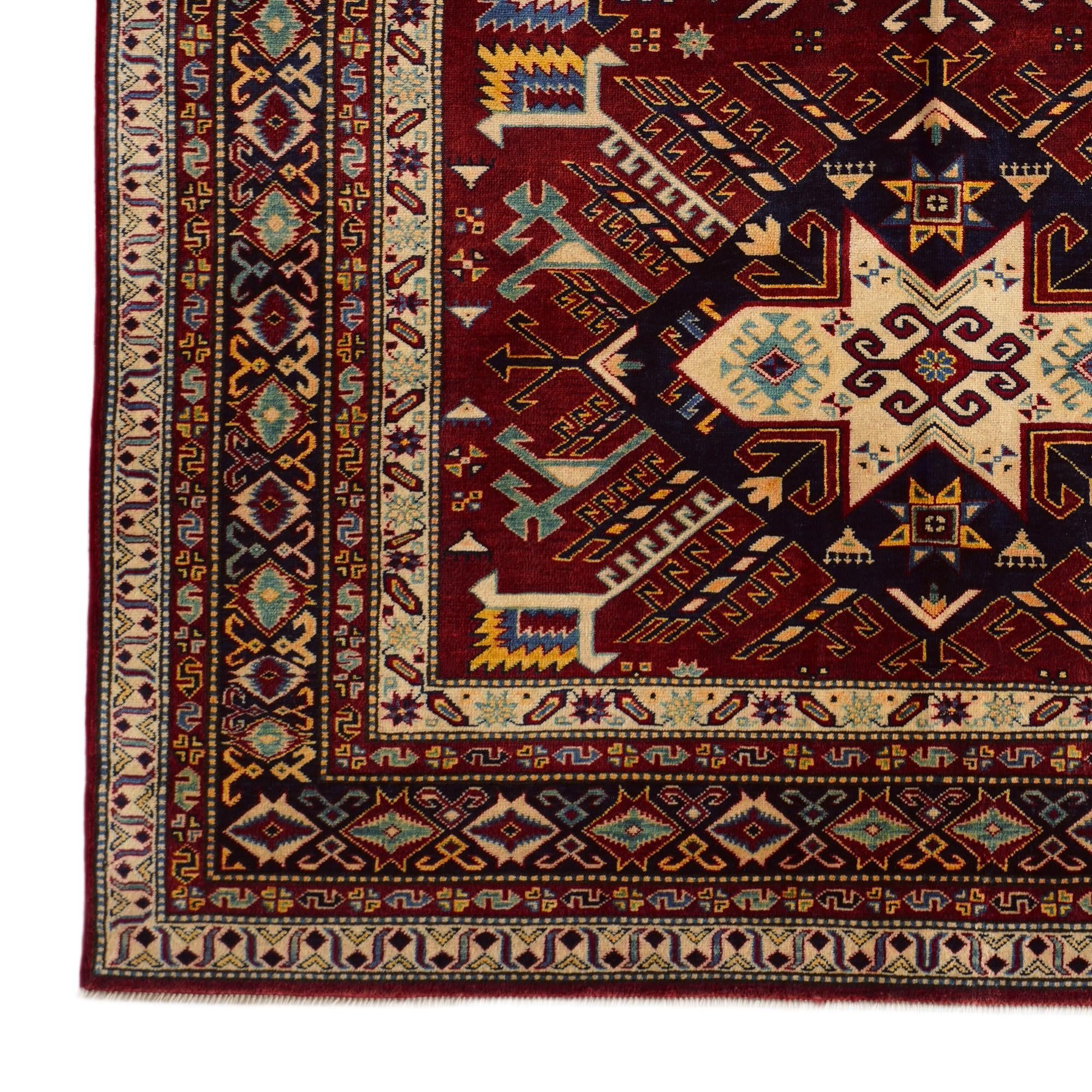 5' 10 x 8' 10 Hand Knotted Shirvan Rug