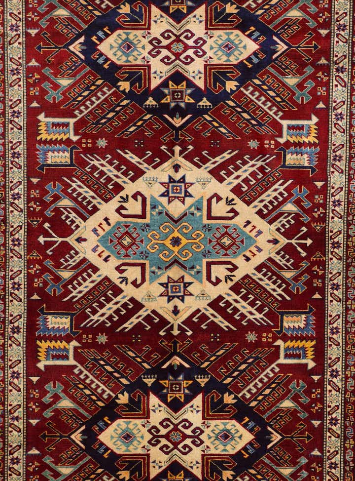 5' 10 x 8' 10 Hand Knotted Shirvan Rug