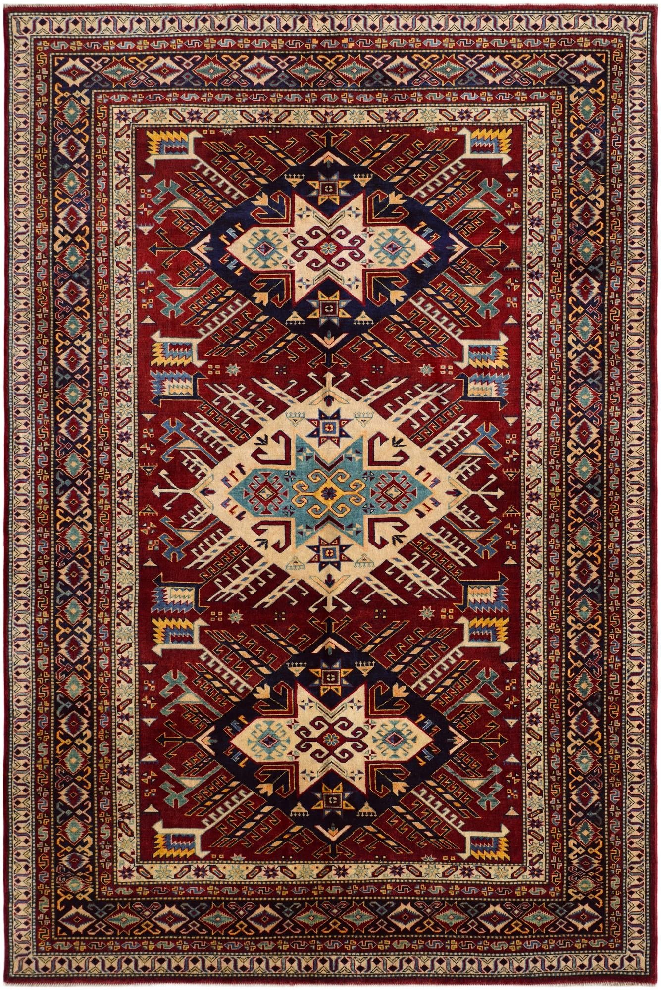5' 10 x 8' 10 Hand Knotted Shirvan Rug