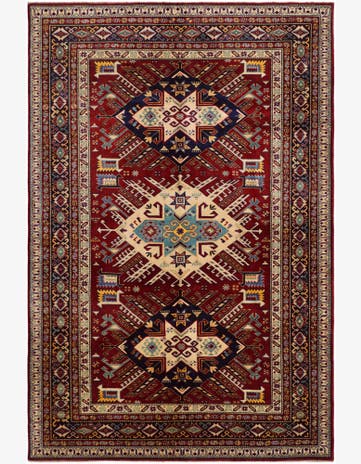 5' 10 x 8' 10 Hand Knotted Shirvan Rug