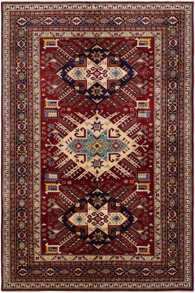 5' 10 x 8' 10 Hand Knotted Shirvan Rug