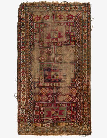 5' x 9' Hand Knotted Shirvan Persian Wool Rug