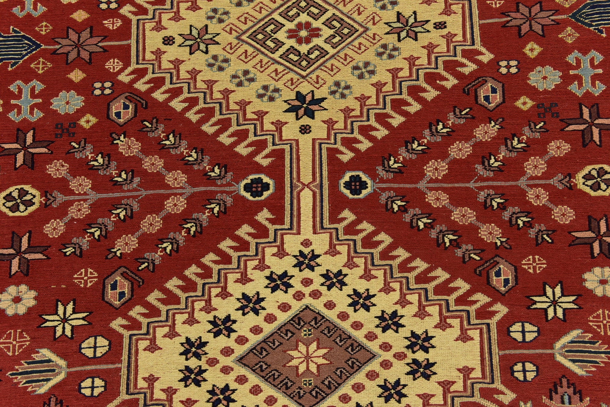 4' 5 x 5' 8 Hand Knotted Sirjan Persian Wool Rug
