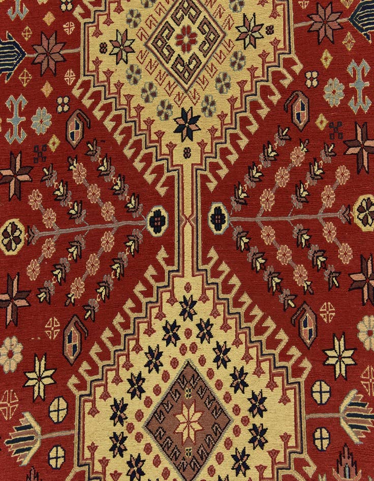Detail image of 4' 5 x 5' 8 Hand Knotted Sirjan Persian Wool Rug
