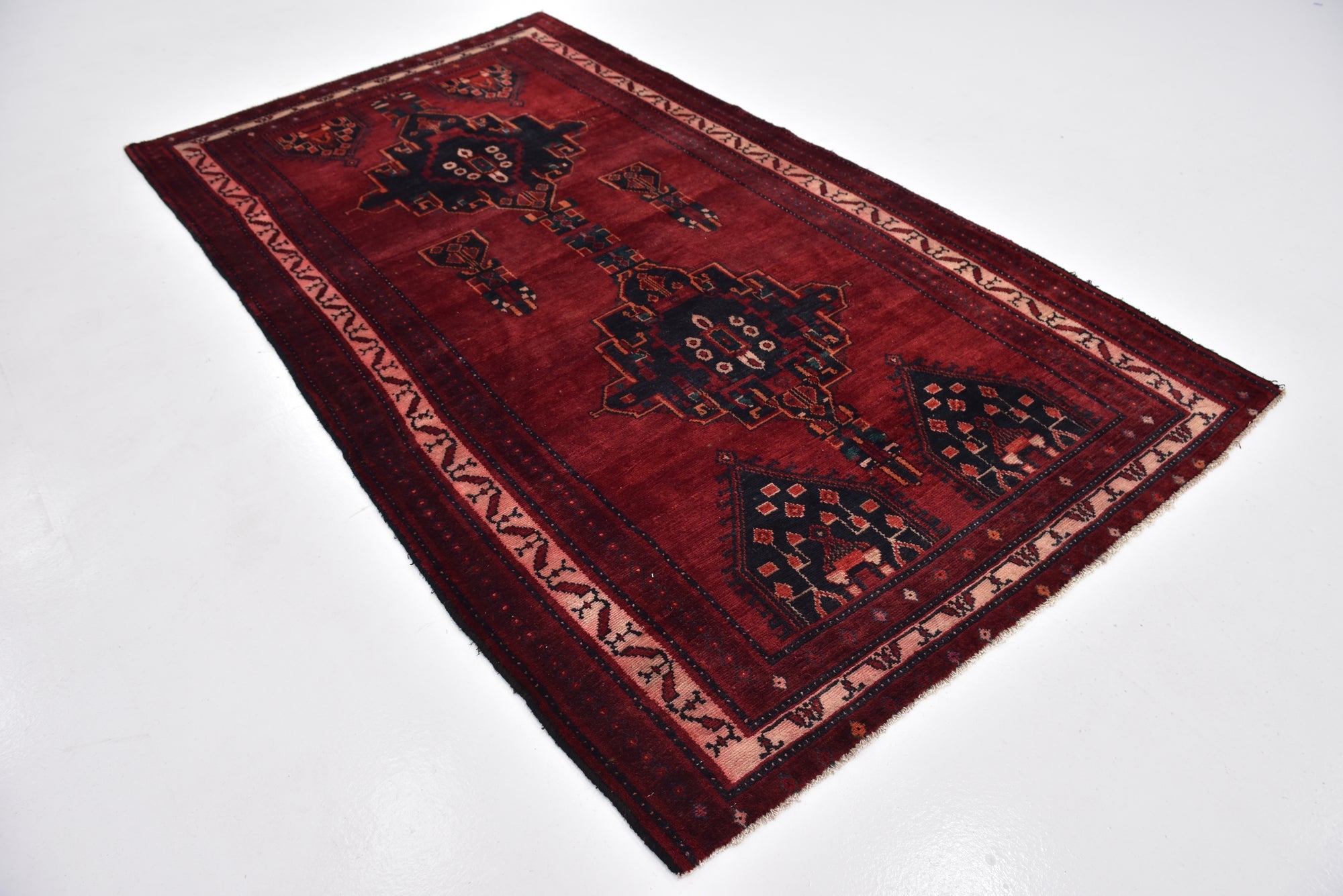 5' 2 x 9' Hand Knotted Sirjan Persian Wool Rug