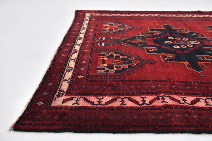 Detail image of 5' 2 x 9' Hand Knotted Sirjan Persian Wool Rug