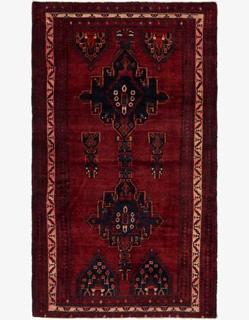 5' 2 x 9' Hand Knotted Sirjan Persian Wool Rug