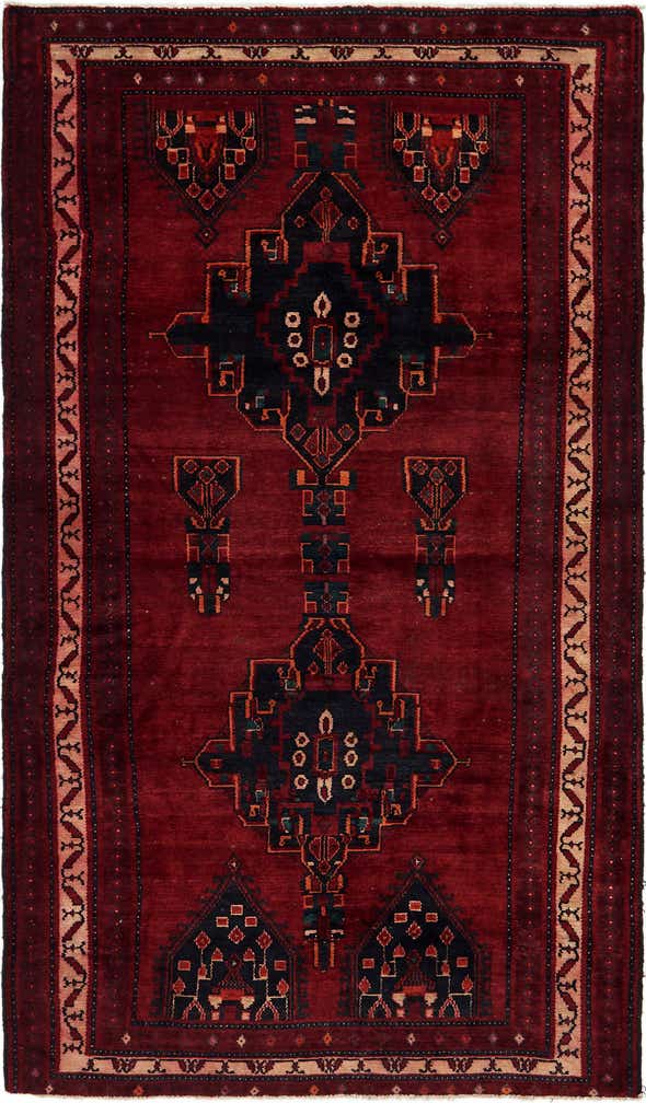 5' 2 x 9' Hand Knotted Sirjan Persian Wool Rug